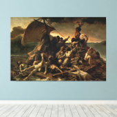 De achtergronden van de medaille (J.L.T.GÉRICAULT) Canvas Afdruk (Insitu (Houten vloer))