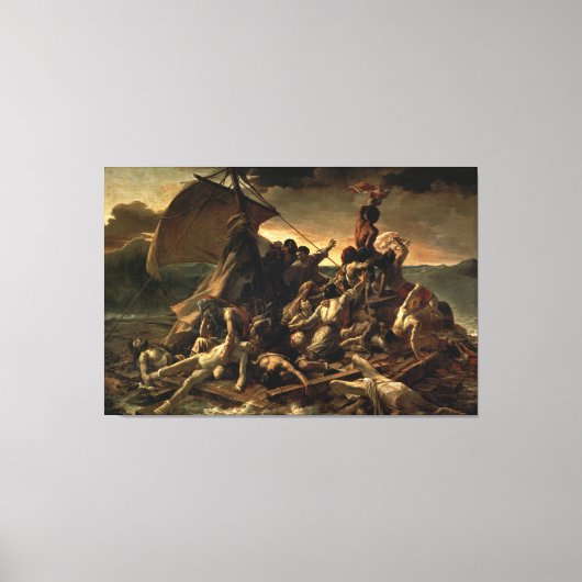 De achtergronden van de medaille (J.L.T.GÉRICAULT) Canvas Afdruk (Voorkant)