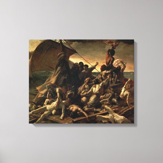 De achtergronden van de medaille-Théodore Géricaul Canvas Afdruk (Voorkant)