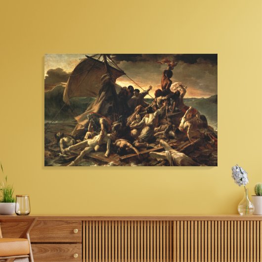 De achtergronden van de medaille-Théodore Géricaul Canvas Afdruk (Insitu (Woonkamer))