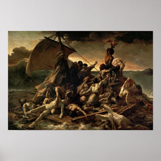 De achtergronden van de Medusa door Gericault - Po Poster (Voorkant)