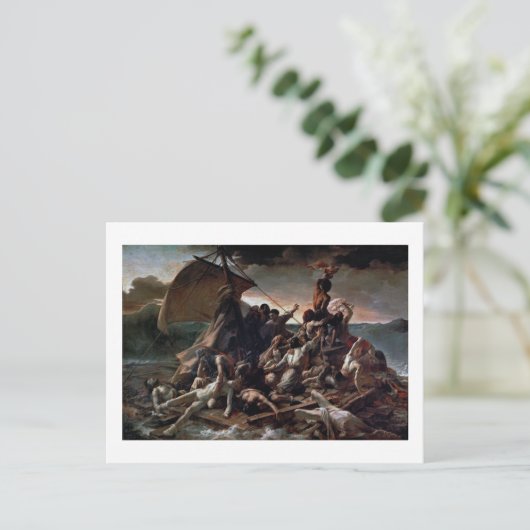 De achtergronden van de Medusa, Theodore Gericault Briefkaart (Staand voorkant)
