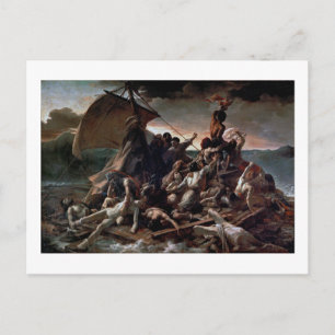 De achtergronden van de Medusa, Theodore Gericault Briefkaart