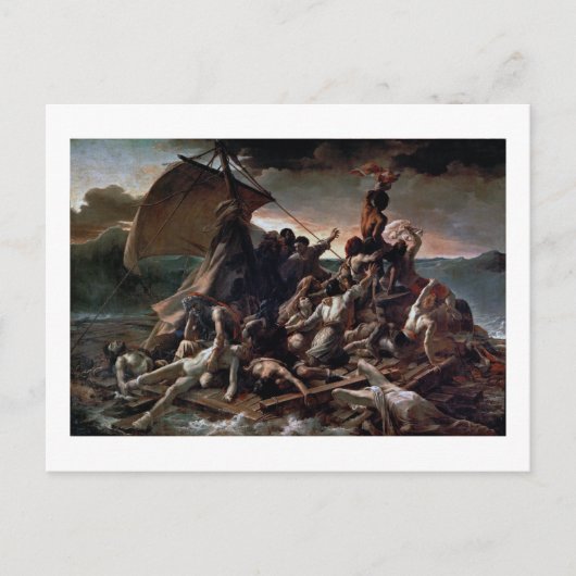 De achtergronden van de Medusa, Theodore Gericault Briefkaart (Voorkant)