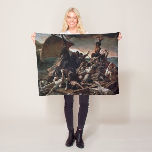 De achtergronden van de Medusa, Theodore Gericault Fleece Deken (In situ)
