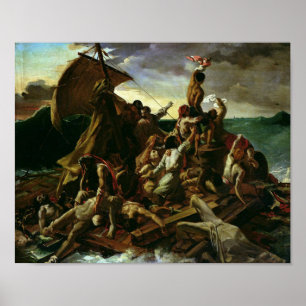 De achtergronden van de Medusa Théodore Géricault Poster