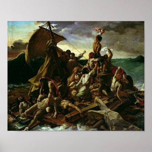 De achtergronden van de Medusa Théodore Géricault Poster (Voorkant)