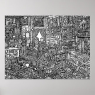 De achterkamer - Poster