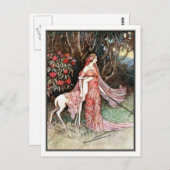 De achterkant van het bos door Warwick Goble Briefkaart (Voorkant / Achterkant)