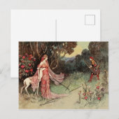 De achterkant van het  verhaal van de Bosse Fairy  Briefkaart (Voorkant / Achterkant)