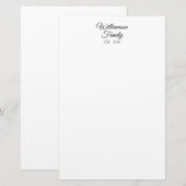 De achternaam, het jaar, het bedrijf van Couple aa Briefpapier (Voorkant / Achterkant)