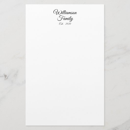 De achternaam, het jaar, het bedrijf van Couple aa Briefpapier (Voorkant)