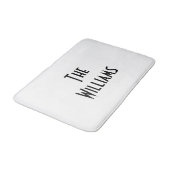 De achternaam van Couple aanpassen Badmat (Gekanteld)