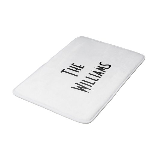 De achternaam van Couple aanpassen Badmat (Gekanteld)