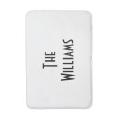 De achternaam van Couple aanpassen Badmat (Voorkant Verticaal)