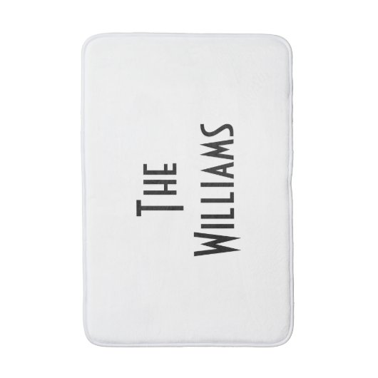 De achternaam van Couple aanpassen Badmat (Voorkant Verticaal)