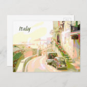 De achterste straten van Italië Reisposter Style Briefkaart (Voorkant / Achterkant)