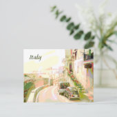 De achterste straten van Italië Reisposter Style Briefkaart (Staand voorkant)