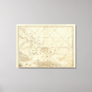 De achterwaartse doorgang met verscheidene passage canvas afdruk