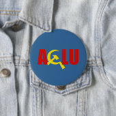 De ACLU is communist Ronde Button 4,0 Cm (In situ)