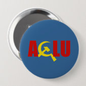 De ACLU is communist Ronde Button 4,0 Cm (Voorkant /achterkant)