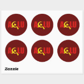 De ACLU is communist Ronde Sticker (Vel)