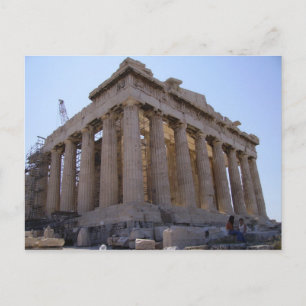 De Acropolis in Athene, Griekenland Briefkaart