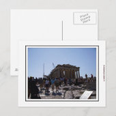 De Acropolis in Athene, Griekenland Briefkaart (Voorkant / Achterkant)