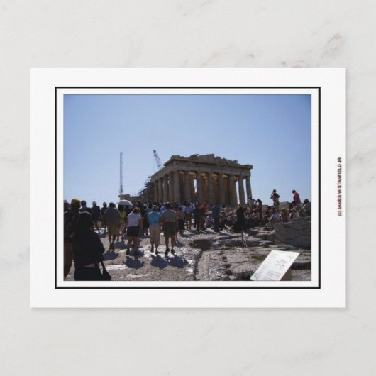 De Acropolis in Athene, Griekenland Briefkaart (Voorkant)