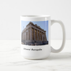 De Acropolis in Athene, Griekenland Koffiemok