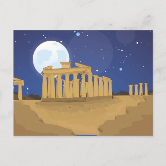 De Acropolis van Athene Briefkaart (Voorkant)