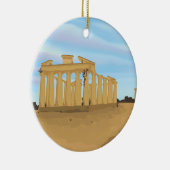 De Acropolis van Athene cartoon Keramisch Ornament (Rechts)