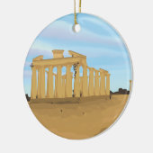 De Acropolis van Athene cartoon Keramisch Ornament (Links)