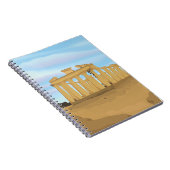 De Acropolis van Athene cartoon Notitieboek (Rechterzijde)
