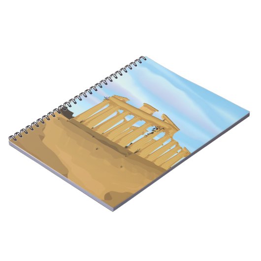 De Acropolis van Athene cartoon Notitieboek (Linkerzijde)