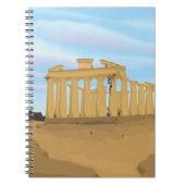 De Acropolis van Athene cartoon Notitieboek (Voorkant)