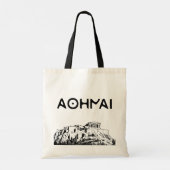 De Acropolis van Athene en Athene Inscription Tas (Achterkant)