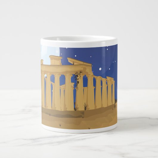 De Acropolis van Athene Grote Koffiekop (Voorkant)