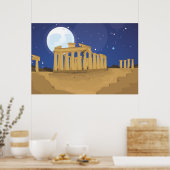 De Acropolis van Athene Poster (Keuken)