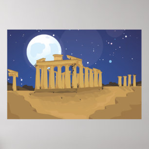 De Acropolis van Athene Poster