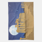 De Acropolis van Athene Theedoek (Verticaal)