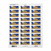 De Acropolis van de cartoon van Athene Etiket (Full Sheet)