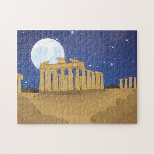 De Acropolis van de cartoon van Athene Legpuzzel (Horizontaal)