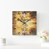 De acryl-vierkante wandklok laat u in uw soep ondo (Huis)