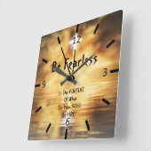 De acryl-vierkante wandklok laat u in uw soep ondo (Hoek)