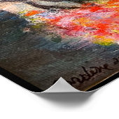 De acrylkunst van het pad poster (Hoek)