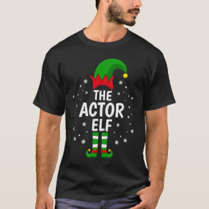 De Acteur Elf Familie Matching Group Idee Kerstmis T-shirt