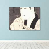 De acteur Ichikawa Omezu als dienaar Canvas Afdruk (Insitu (Houten vloer))