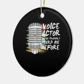 De Acteur van de stem vóór Keramisch Ornament (Links)