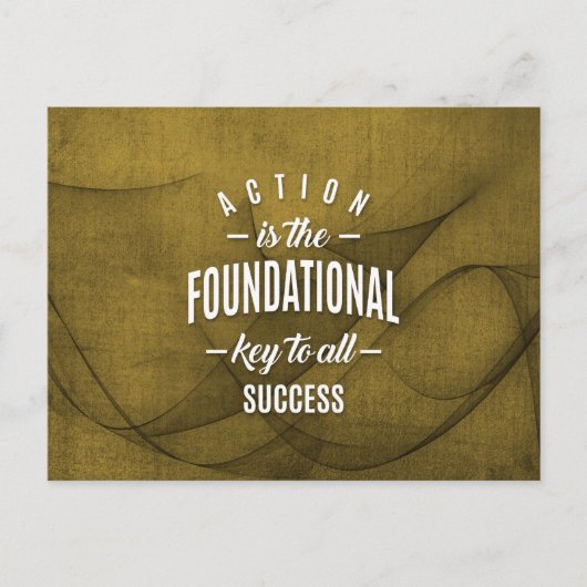 De actie is Zeer belangrijk - het Citaat van de Mo Briefkaart (Voorkant)